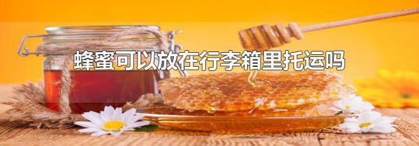 蜂蜜可以放在行李箱里托运吗