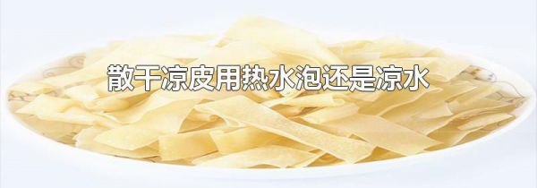 散干凉皮用热水泡还是凉水