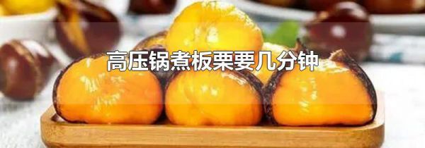 高压锅煮板栗要几分钟