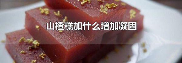 山楂糕加什么增加凝固