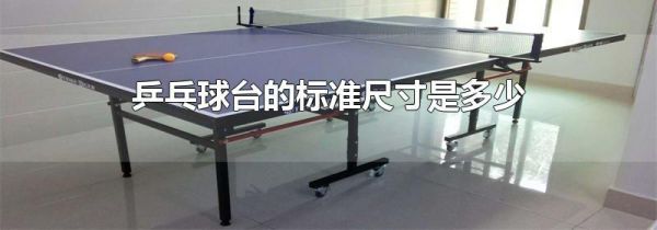乒乓球台的标准尺寸是多少