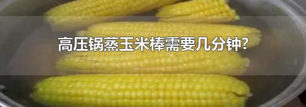 高压锅蒸玉米棒需要几分钟?
