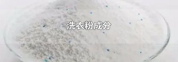 洗衣粉成分