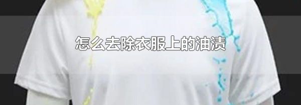 怎么去除衣服上的油渍