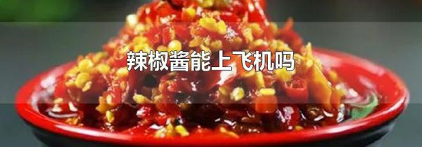 辣椒酱能上飞机吗