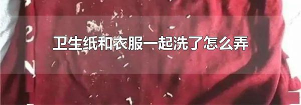 卫生纸和衣服一起洗了怎么弄干净