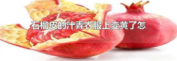 石榴皮的汁弄衣服上变黄了怎么洗
