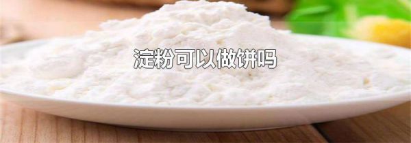 淀粉可以做饼吗