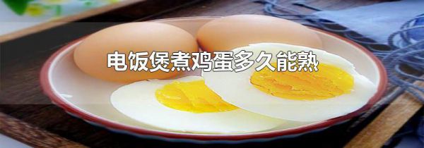 电饭煲煮鸡蛋多久能熟