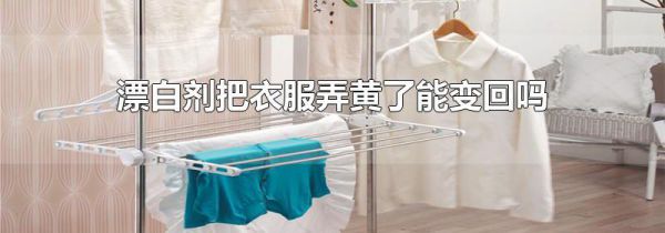 漂白剂把衣服弄黄了能变回吗