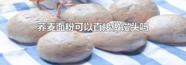 荞麦面粉可以直接做馒头吗