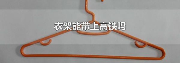 衣架能带上高铁吗