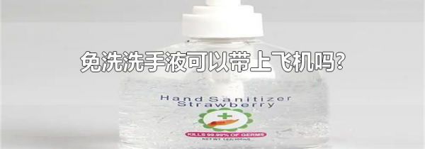 免洗洗手液可以带上飞机吗?