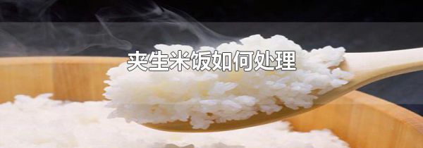 夹生米饭如何处理