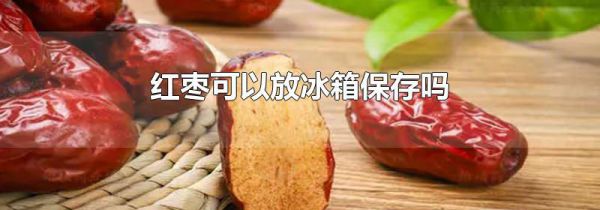 红枣可以放冰箱保存吗