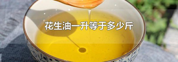 花生油一升等于多少斤