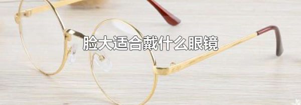 脸大适合戴什么眼镜