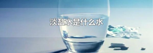 淡盐水是什么水