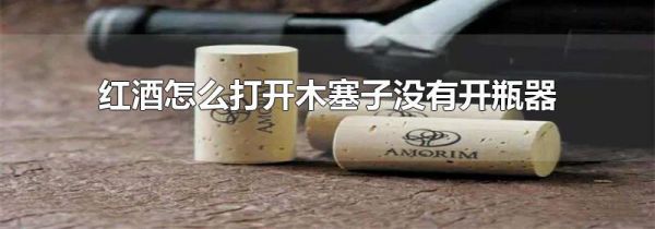 红酒怎么打开木塞子没有开瓶器