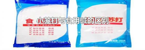 小苏打与食用碱的区别