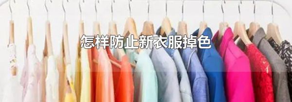 怎样防止新衣服掉色