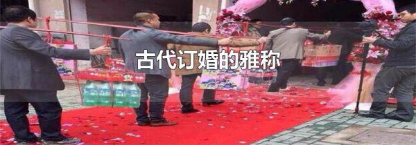 古代订婚的雅称