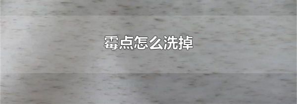 霉点怎么洗掉
