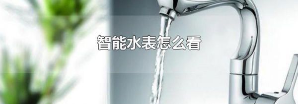 智能水表怎么看