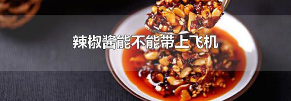 辣椒酱能不能带上飞机