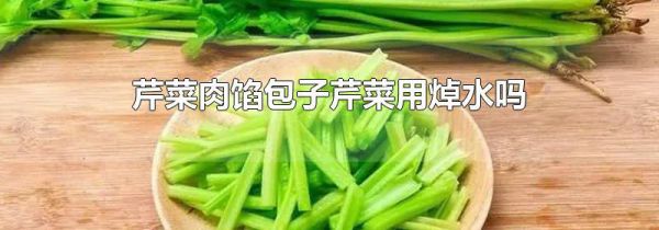 芹菜肉馅包子芹菜用焯水吗