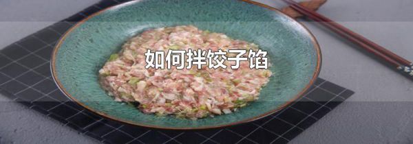 如何拌饺子馅