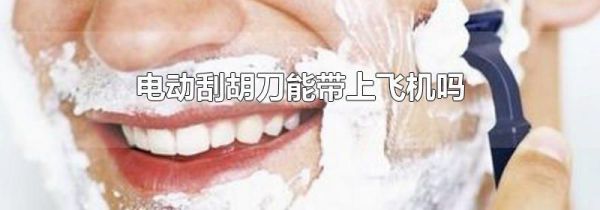 电动刮胡刀能带上飞机吗