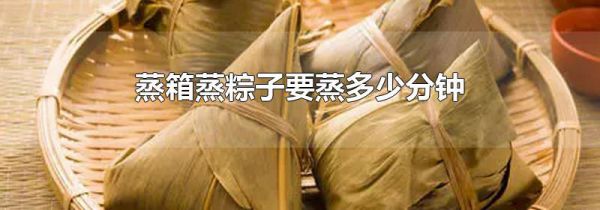 蒸箱蒸粽子要蒸多少分钟