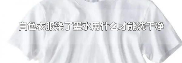 白色衣服染了墨水用什么才能洗干净