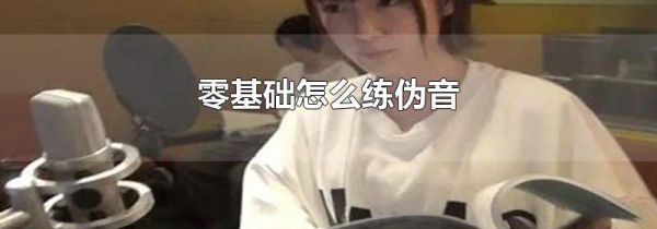 零基础怎么练伪音