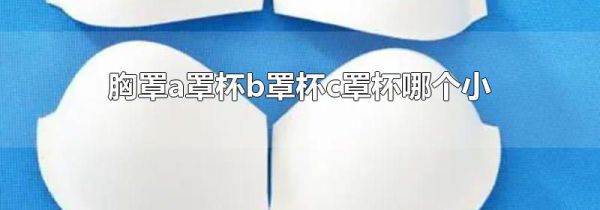 胸罩a罩杯b罩杯c罩杯哪个小