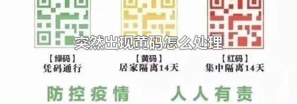 突然出现黄码怎么处理