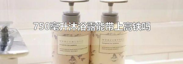 750毫升沐浴露能带上高铁吗