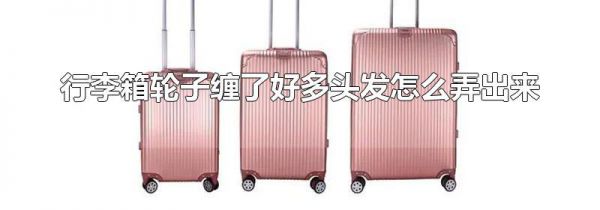 行李箱轮子缠了好多头发怎么弄出来