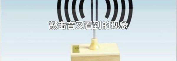 敲击音叉看到的现象