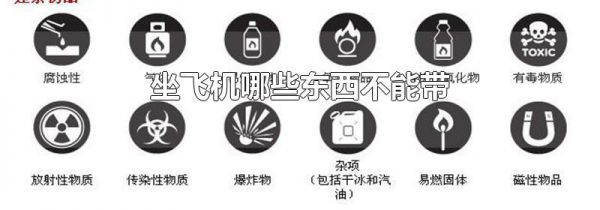 坐飞机哪些东西不能带