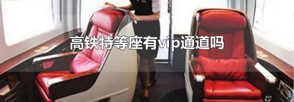 高铁特等座有vip通道吗