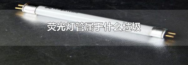 荧光灯管属于什么垃圾