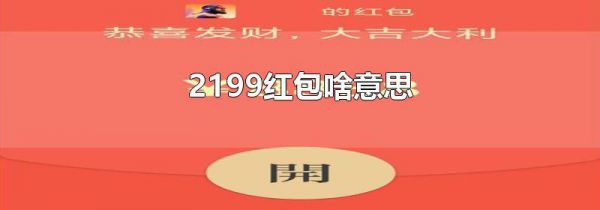 2199红包啥意思