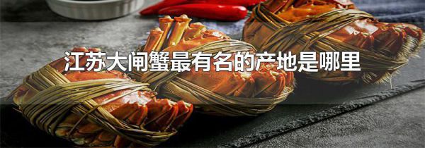 江苏大闸蟹最有名的产地是哪里