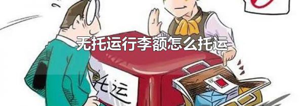 无托运行李额怎么托运