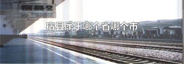 宿县属于哪个省哪个市