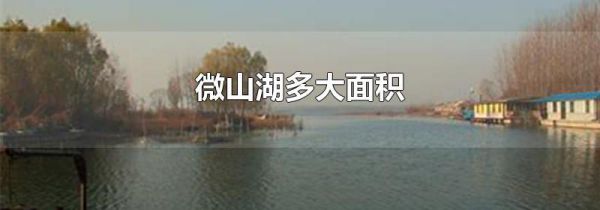微山湖多大面积