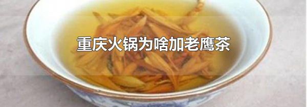 重庆火锅为啥加老鹰茶