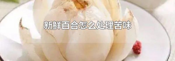 新鲜百合怎么处理苦味
